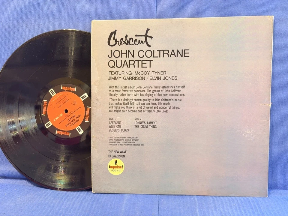 JOHN COLTRANE CRESCENT IMPULSE MONO A 66. ORIGINAL USA LP EXC - Photo 3/4