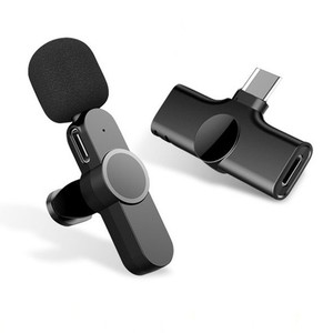 Microphone sans fil Mini Audio avec le récepteur de type C pour l'entrevue de conférence B
