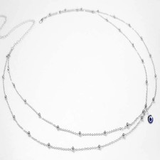 Double Layer Beaded Waist Chain Gold Body Chain Bikini Jewelry for Women
