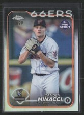 2024 Topps Pro Debut #PDC-118 Camden Minacci Chrome Refractor #/99