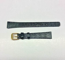 13mm Navy Genuine Lizard Watch Band - USA
