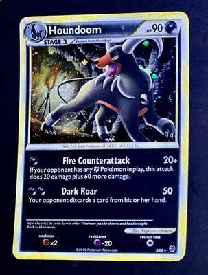 2010 Pokemon HOUNDOOM Undaunted Set COSMOS HOLO Bleed Rare HGSS