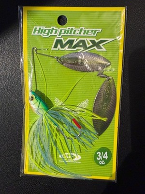 OSP High Pitcher Max Double Willow Spinnerbait - Impact Lime Chartreuse 3/4 oz.