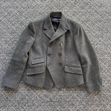 Polo Ralph Lauren tweed jacket, women's size 4, wool/other, gray.