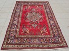 Amazing Hand Knotted Antique Tribal Tabreez Wool Area Rug 6.6 x 4.5 Ft — photo 2