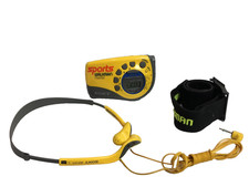 Vintage SONY Sports Walkman FM/AM Radio Model SRF-M78 WITH HEADPHONES  ARMBAND