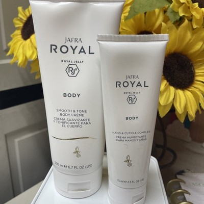 Jafra Royal body cream 6.7 fl oz, Jafra Royal hand and cuticle complex 2.5 fl oz