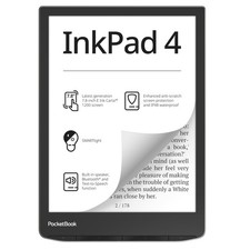 PocketBook InkPad 4 | Eye-Friendly Audio & E-Book Reader | Large 7.8ʺ E-Ink