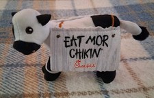 Chick-Fil-A Cow 4 Plush "Eat Mor Chikin" Eat More Chicken Sign Stuffed Toy