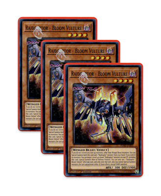 Yugioh! Raidraptor - Bloom Vulture PHNI-EN005 (SR) 1st Ed 3x