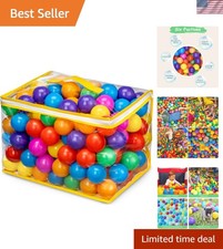 Vibrant 200-Pack Crush Proof Ball Pit Balls - Phthalate-Free Playtime Essentials
