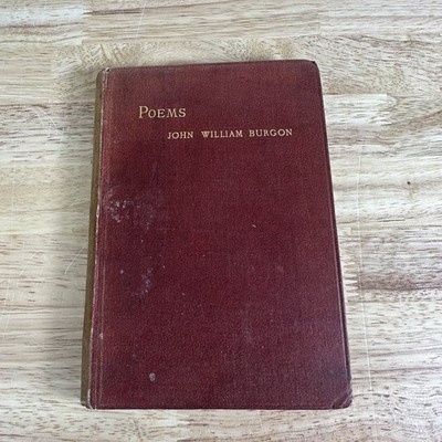 Poems John William Burgon 1885 Autographed Signed Macmillan Poetry Rare Book