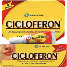 Cold Sore Treatment Gel, Clear, 1 Tube of 0.14 Oz (Pack of 1)