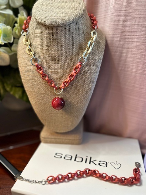 Sabika Aspirational Y-Necklace Chain Bracelet from the Winter 2022  Collection