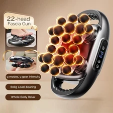 22-head Electric Massage Gun High-frequency Muscle Massager for Body Relaxation