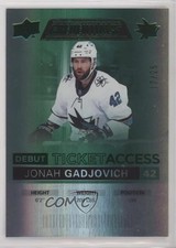 2021 Upper Deck Credentials Debut Ticket Access Green 17/25 Jonah Gadjovich 0uz9