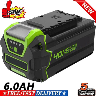 6Ah Akku 40V für Greenworks 29717 29727 29472 29662 G-MAX Li-Ion Batterie 29462
