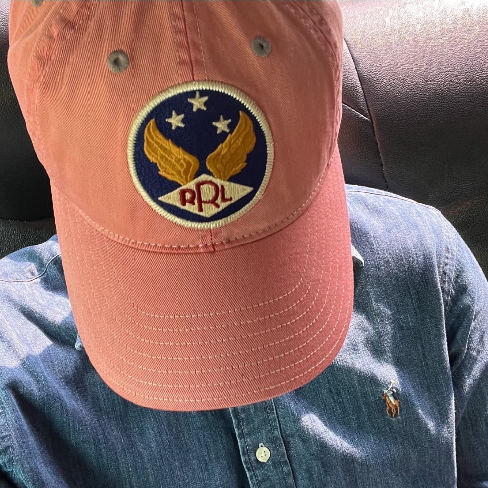 RRL Double RL Garment Dyed Twill Ball Cap Red Adjustable Vintage