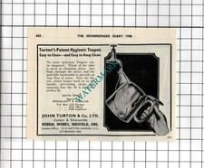 John Turton & Co Ltd Kendal Works Sheffield - 1948 Small Advert