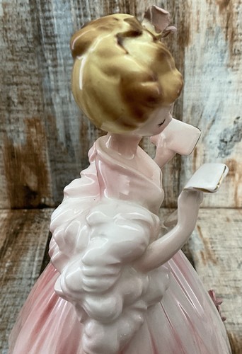 Josef Originals Romance Series Pink Love Letter Love Story Pink Dress Figurine - Picture 10 of 16