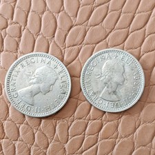 Royaume-Uni Europe Six Pence 1967 Elizabeth II Nickel-laiton Lot de 2