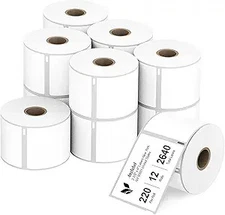2-1/8"x4" Direct Thermal Shipping Labels 12 Rolls