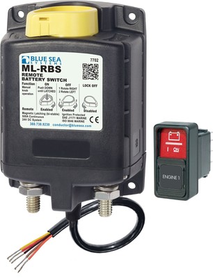 7702 ML-RBS 24V DC 500A Remote Battery Switch with Manual Control, Beige