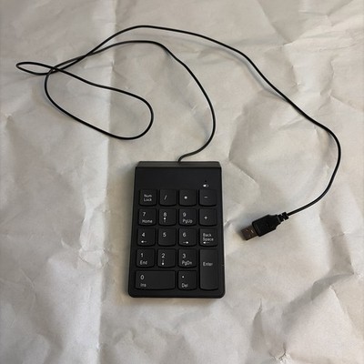 USB Numeric Keypad Wired Number Pad Portable 18 Key Numpad For Laptop Desktop