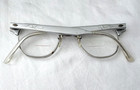 Vintage ARTCRAFT Aluminum CAT EYE Eyeglasses Frame Circa 1960's w/ Retro Case — photo 6