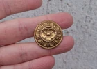 SMALL ANTIQUE HANDLE bronze or brass button D = 2.5 cm furniture No. 33B