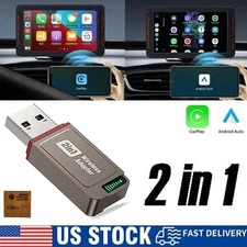 USB Auto Wireless CarPlay Adapter For Apple Android Wireless Dongle Plug ＆ Play