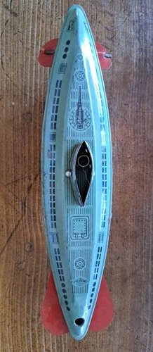 Vintage 1940's Wolverine Uboat/Submarine Tin Toy USA See Photos