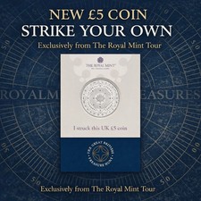 Royal Mint 2026 The Penny Drops £5 Syo Strike Your Own Coin 