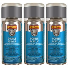 Hycote XBV1503 Bumper Spray Paint Dark Grey 150mL Perfect Finish Aerosol x3
