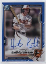 2021 Bowman Chrome Prospects Blue Refractor /150 Heston Kjerstad Auto 1k9t