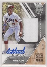 2017 Panini Elite Extra Edition Silver 33/49 CARLOS AGUIAR #FTSA-CA Auto 0a2