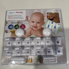 Eco Baby Child Safety Cabinet Locks for Baby Proofing Kitchen 14 Pack