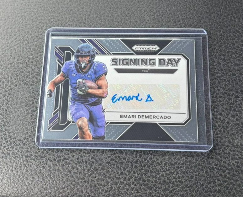 2023 Panini Prizm Draft Picks Emari Demercado Signing Day Rookie Auto