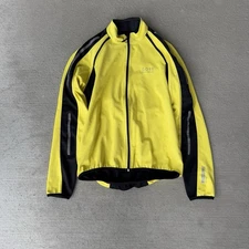 Gore Bike Wear Men’s Windstopper Soft Shell Cycling Jacket Yellow Black Size M