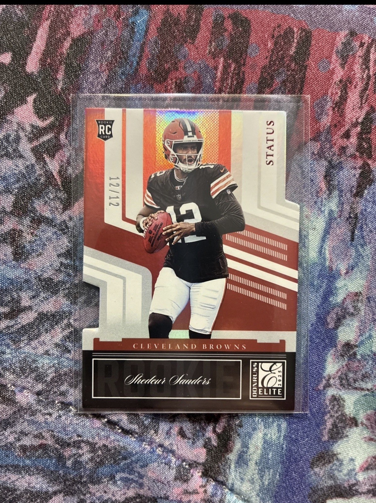 2025 Donruss Elite Shedeur Sanders (RC) Status 12/12 True Jersey And Color Match