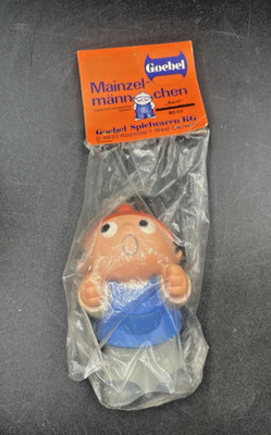 VTG ZDF MAINZELMANNCHEN 70's Rubber Vinyl Figure 4'' NOS West Germany 80111 Berti