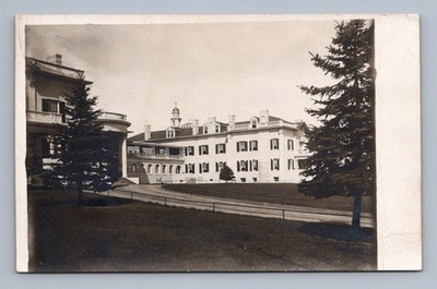 Antique Rppc 1900s Large Building Estate Manor House Architecture