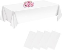 Einweg Tischdecke Wasserdicht Rechteckig 137X274Cm 4 StüCk FüR Geburtstag