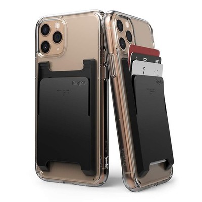 Slot Card Holder (2 Pack) Designed for Smartphones, Adhesive Stick On Wallet ...