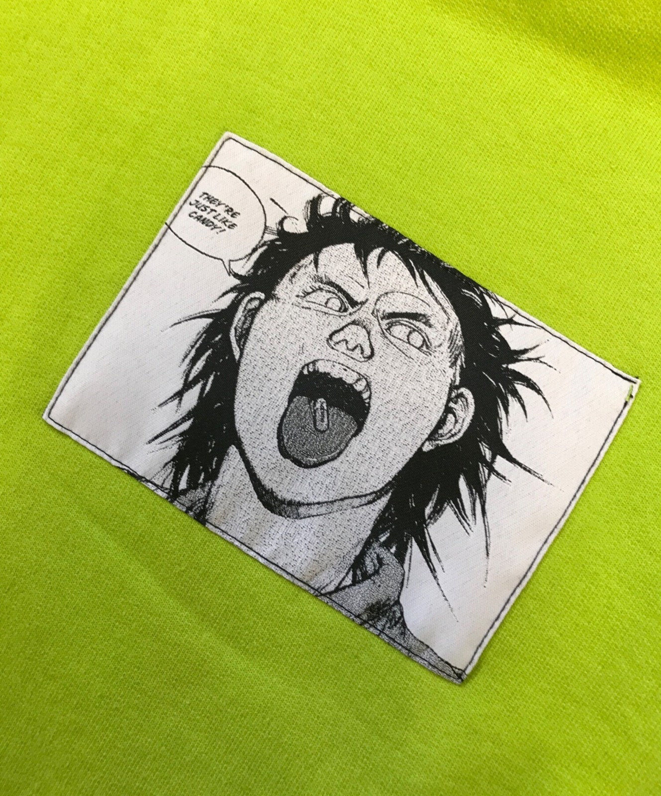 SUPREME × AKIRA Patches Hooded Sweatshirt Yellow-Green Men's Cotton Size M Used thumbnail 7