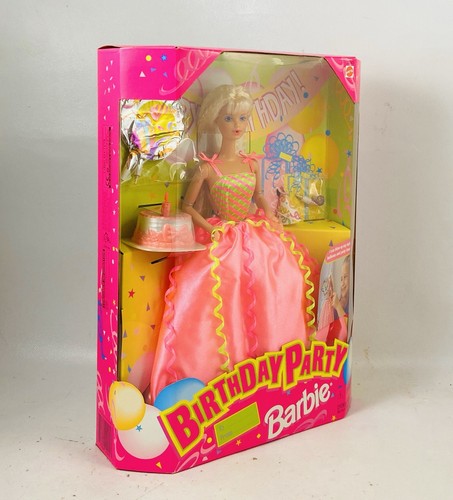 ๐1998 Happy Birthday Party Barbie Doll, Blonde, Mattel 22905 - Picture 4 of 7