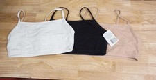 Fruit of the Loom Womens Spaghetti Strap Cotton Pull Over 3 Pack Sports Bra, 40