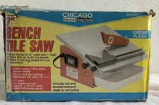 Bench Wet Cutting Tile Saw #40315, 7” Chicago Electric Power Plus Tools