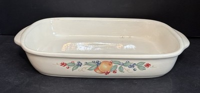 Corelle Abundance Coordinates Stoneware 9''x13'' Casserole Roaster Baking Pan READ