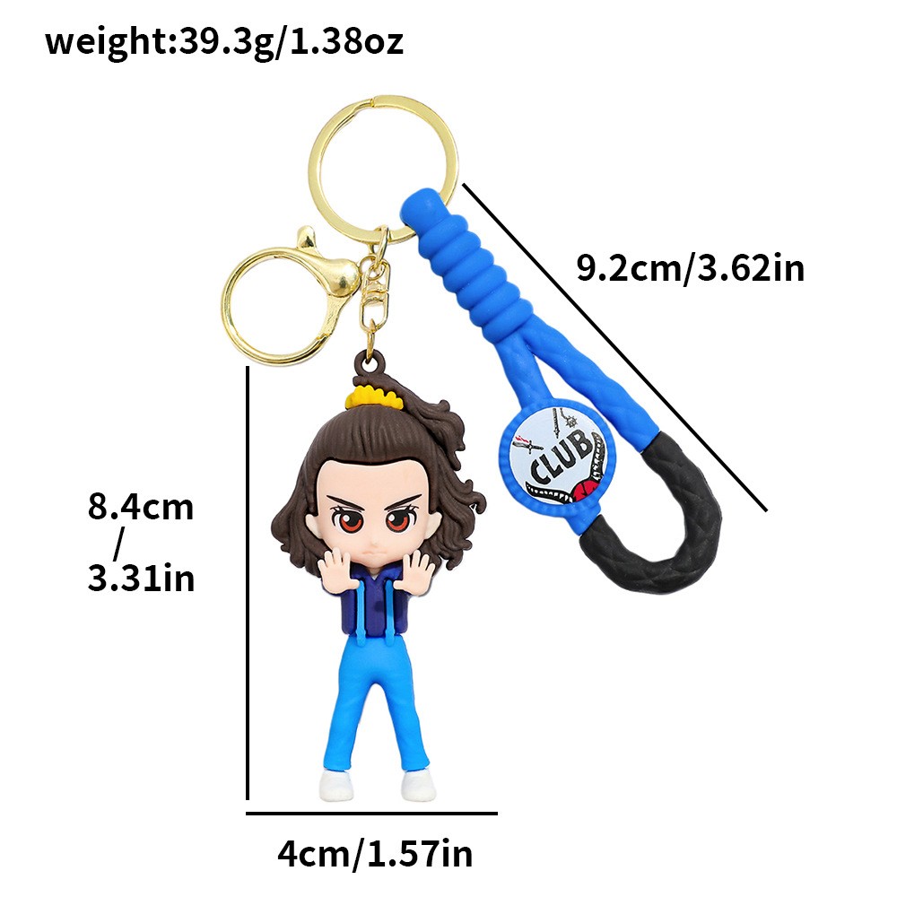 Stranger Things Characters Silicone Keychain Pend… - image 5